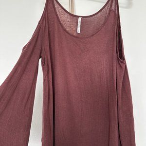 Flowy Open Shoulder Top